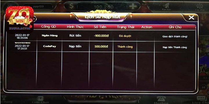 Một số lưu ý khi Rút Tiền game Tiến lên miền nam 