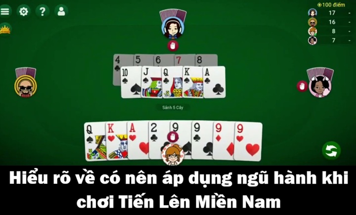 Áp dụng ngũ hành khi chơi Tiến Lên Miền Nam là như thế nào? 