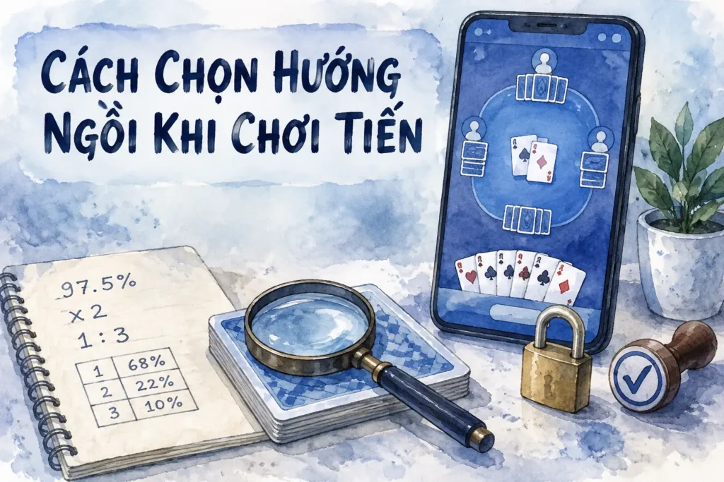 Cách chọn hướng ngồi khi chơi Tiến Lên Miền Nam