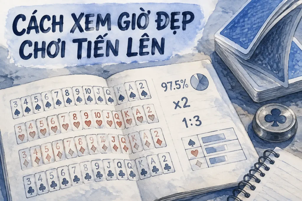 Cách xem giờ đẹp chơi Tiến Lên Miền Nam mang lại vận đỏ