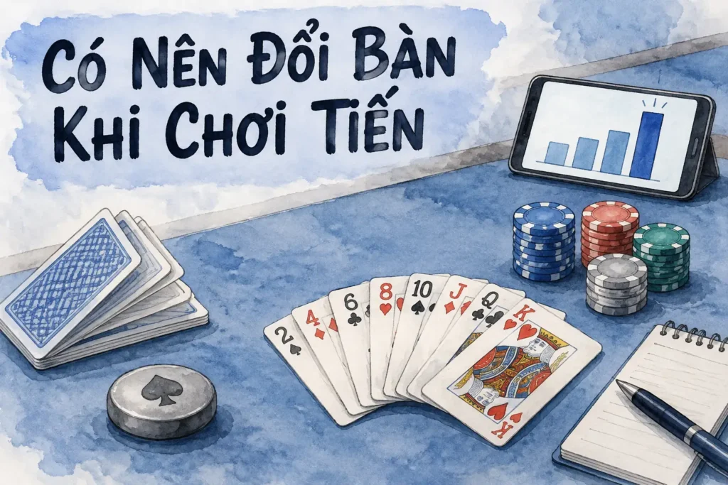 Có nên đổi bàn khi chơi Tiến Lên Miền Nam thua liên tục