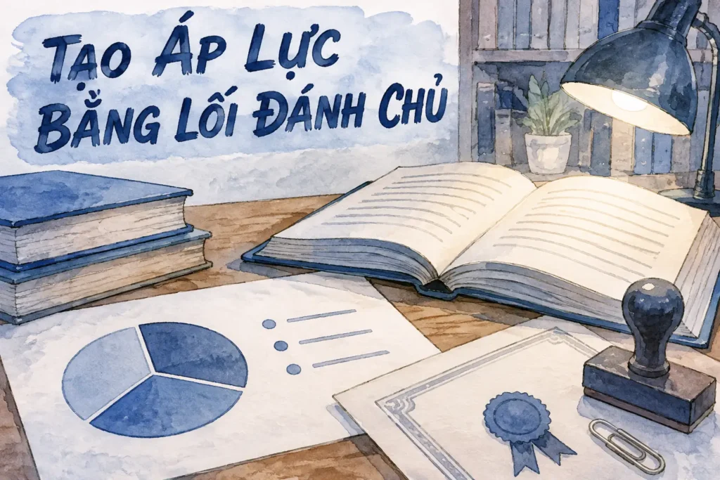 Tạo áp lực bằng lối đánh chủ động