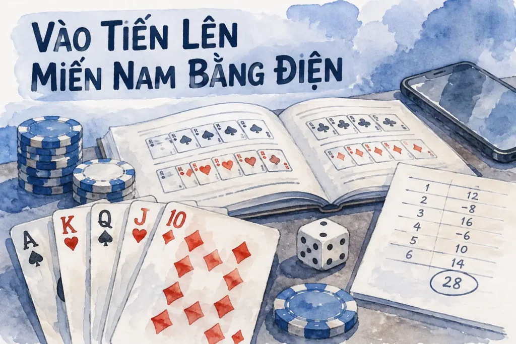 Vào Tiến lên miền nam Bằng Điện Thoại Khi Bị Chặn